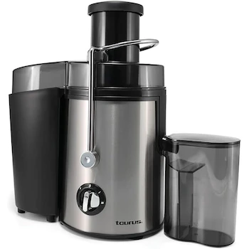 Imagen alusiva al producto LIQUAFRUIT 2000 TAURUS Extractor de Jugos - Boca Extra Ancha - Filtro de Acero Inoxidable - Capacidad 500 ml - 750 W - 2 Velocidades + Pulso