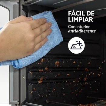 Imagen 4 de Oster Horno Tostador con Convección TSSTTV15MNS-1MX, 15 L de Capacidad, Interior Antiadherente, Color Gris, Accesorios Incluidos