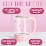 Miniatura de Hervidor Eléctrico de Vidrio Paris Hilton Modelo PH13522 Serie That's Hot Color Rosa Capacidad 1.7 Litros Tamaño 20.6 x 20.6 x 26.9 cm ASIN B0F4B22TQW