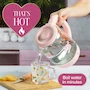 Miniatura de Hervidor Eléctrico de Vidrio Paris Hilton Modelo PH13522 Serie That's Hot Color Rosa Capacidad 1.7 Litros Tamaño 20.6 x 20.6 x 26.9 cm ASIN B0F4B22TQW