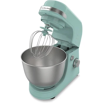 Imagen 5 de Batidora de Pedestal de 7 Velocidades Hamilton Beach Modelo 63387, Capacidad de 4 Cuartos, Color Azul Aqua, Dimensiones 21.6 cm x 35.6 cm x 37.5 cm