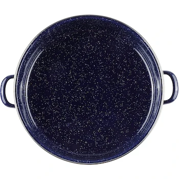 Imagen 3 de Ekco Arrocera de Acero Esmaltado 28 cm con Tapa de Cristal Color Azul Marino Modelo 49911