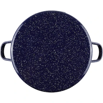 Imagen 4 de Ekco Arrocera de Acero Esmaltado 28 cm con Tapa de Cristal Color Azul Marino Modelo 49911