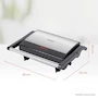 Miniatura de Daewoo DHG-2673 Plancha Grill Panini Color Negro, Dimensiones 13 x 27 x 12 cm, Peso 1.3 kg, Capacidad 2 kg, Material Acero Inoxidable