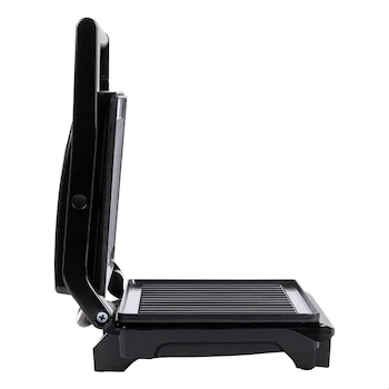 Imagen 4 de Daewoo DHG-2673 Plancha Grill Panini Color Negro, Dimensiones 13 x 27 x 12 cm, Peso 1.3 kg, Capacidad 2 kg, Material Acero Inoxidable