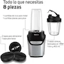 Miniatura de TAURUS NATURAL GREEN V2 Procesador de Alimentos Pulverizador Licuadora 600 W Blanco Modelo M91400210 con Vasos Tritan de 1L y 400ml 8 Piezas