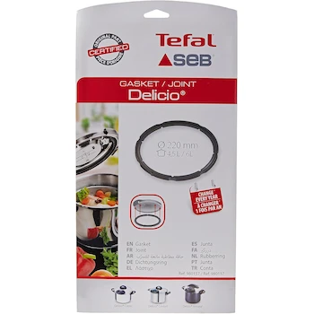 Imagen 3 de Empaque para Olla de Presión T-fal Deliciosa de 4L/5L/6L, Junta de Sellado, Referencia 980157