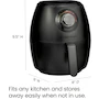 Miniatura de Chefman | Freidora de Aire | AirFryer | Serie TurboFry | Modelo RJ38-V3-DC35 | Capacidad 3.5L | Color Negro Mate Black | Dimensiones 8x8x9.5 pulgadas