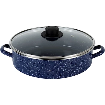 Imagen alusiva al producto Ekco Arrocera de 28 cm Color Azul en Acero Esmaltado