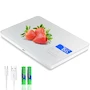 Miniatura de MEGAWISE Báscula de Alimentos de Precisión Digital para Cocina, Capacidad 15 kg / 33 lb, Recargable e Impermeable