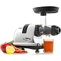 Miniatura de Omega J8006HDC Máquina exprimidora de prensa fría, extractor de jugo de verduras y frutas, exprimidor de masticado lento, 200 W, cromo