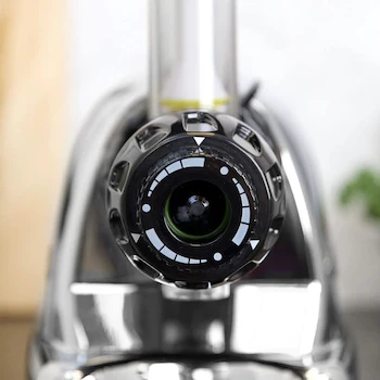 Imagen 5 de Omega J8006HDC Máquina exprimidora de prensa fría, extractor de jugo de verduras y frutas, exprimidor de masticado lento, 200 W, cromo