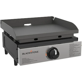 Imagen de referencia para Blackstone 1971 Original Parrilla Superior de Mesa de 43,18 cm (17 pulgadas) Acero Inoxidable sin Capucha (Grasa Trasera)