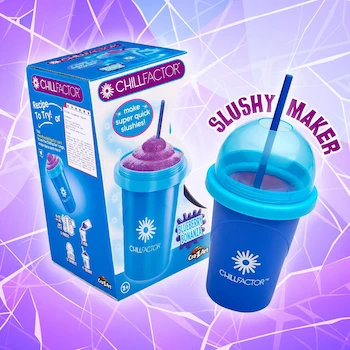 Imagen 3 de Cra-Z-Art ChillFactor Original - Máquina de Granizado Mágica, Taza de Licuado Súper Rápida para Batidos y Jugos, Taza de Doble Capa con Tapa y Cuchara, Azul