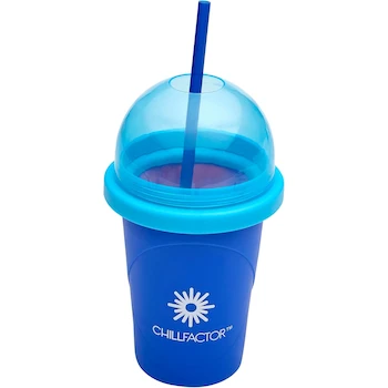 Imagen 5 de Cra-Z-Art ChillFactor Original - Máquina de Granizado Mágica, Taza de Licuado Súper Rápida para Batidos y Jugos, Taza de Doble Capa con Tapa y Cuchara, Azul