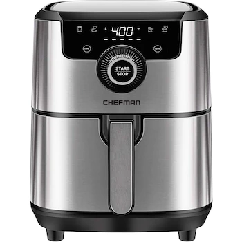 Imagen de referencia para Chefman TurboFry Touch RJ38-SQ-45T Freidora de Aire Digital Cuadrada de 4 Litros Airfryer Color Acero Inoxidable