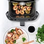 Miniatura de Chefman TurboFry Touch RJ38-SQ-45T Freidora de Aire Digital Cuadrada de 4 Litros Airfryer Color Acero Inoxidable
