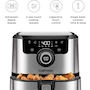 Miniatura de Chefman TurboFry Touch RJ38-SQ-45T Freidora de Aire Digital Cuadrada de 4 Litros Airfryer Color Acero Inoxidable