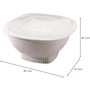 Miniatura de Nordic Ware Popcorn Popper para Microondas, Color Blanco, Capacidad 12 Tazas