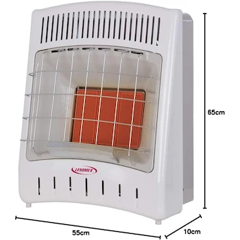 Imagen 2 de LENOMEX Calefactor Mural Infrarrojo LC18GN Color Blanco Dimensiones 65,3 x 54,5 x 26,2 cm Peso 12,6 Kilogramos