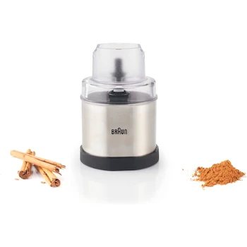 Imagen 5 de Braun MQS270SI Multiquick Accesorio Molinillo de Café y Especias para Batidora de Mano, Capacidad 1.5 Tazas, Color Acero Inoxidable