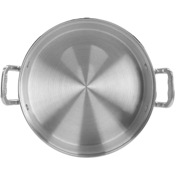 Imagen 2 de Vasconia Arrocera de 28 cm con Tapa de Vidrio, 5.5 Litros, Gris Pulido, Cocedor de Arroz, Modelo 4037982