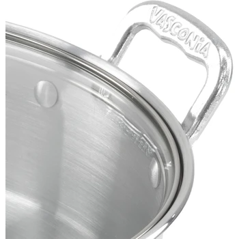 Imagen 5 de Vasconia Arrocera de 28 cm con Tapa de Vidrio, 5.5 Litros, Gris Pulido, Cocedor de Arroz, Modelo 4037982