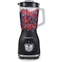 Miniatura de Flavorstone Sapphire Licuadora Negra con Vaso de Vidrio de Capacidad Máxima 2L, Dimensiones 15x15x38 cm