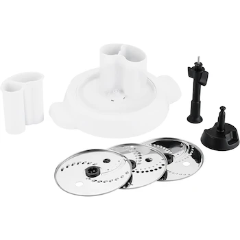 Imagen de referencia para KRUPS Accesorio Procesador de Alimentos XF551D10 para Robot de Cocina Prep&Cook con 3 Discos de Acero Inoxidable, Blanco