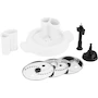 Miniatura de KRUPS Accesorio Procesador de Alimentos XF551D10 para Robot de Cocina Prep&Cook con 3 Discos de Acero Inoxidable, Blanco