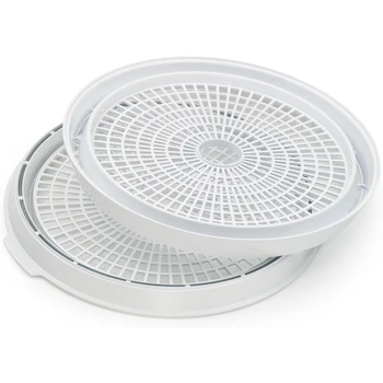 Imagen de referencia para Presto 06306 Dehydro Bandejas Deshidratadoras para Deshidratador Eléctrico de Alimentos, Color Blanco, Set de 2 Bandejas Anidables, 1 Unidad