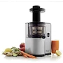 Miniatura de Omega VSJ843QS Extractor de Jugos Vertical Cuadrado Masticador de Baja Velocidad, Color Cromado/Plata y Negro, Modelo VSJ843QS, Serie VSJ, Dimensiones 17.8 cm Ancho x 21.6 cm Profundo x 39.4 cm Alto, Peso 5.2 kg