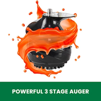 Imagen 5 de Omega VSJ843QS Extractor de Jugos Vertical Cuadrado Masticador de Baja Velocidad, Color Cromado/Plata y Negro, Modelo VSJ843QS, Serie VSJ, Dimensiones 17.8 cm Ancho x 21.6 cm Profundo x 39.4 cm Alto, Peso 5.2 kg