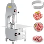 Miniatura de VEVOR Sierra de Cinta para Huesos y Carne Congelada 110V 1500W 2.1HP, Rango Grosor 4-180 mm, Altura Máxima Corte 215 mm, Acero Inoxidable