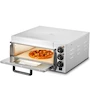 Miniatura de VEVOR Encimera de Horno de Pizza Comercial Eléctrico, Capa Única de 14 Pulgadas, Acero Inoxidable Plateado, Modelo FY-1EP-1