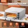 Miniatura de VEVOR Encimera de Horno de Pizza Comercial Eléctrico, Capa Única de 14 Pulgadas, Acero Inoxidable Plateado, Modelo FY-1EP-1