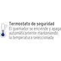 Miniatura de Volteck PAEL-1CN Parrilla Eléctrica de Resistencia 1 Quemador Cuadrada Negra