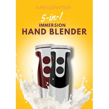 Imagen 2 de MEGAWISE CL-6021 Batidora de Mano de Inmersión 5 en 1 Color Negro