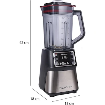 Imagen 2 de FLAVORSTONE ONYX Licuadora de 2 Litros Color Plata Modelo 103765 Serie ONYX con Vaso Portátil de 700 ml