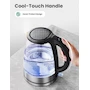 Miniatura de COMFEE' Hervidor Eléctrico de Vidrio Hervidor de Agua Caliente 1.7 L con Indicador LED 1500 W