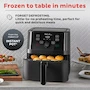 Miniatura de Instant Vortex 4-in-1 Basket Air Fryer, Black, Model B08V57P86Z, 5.7 Quart Capacity, Large Non-Stick Fryer Basket