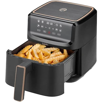 Imagen de referencia para Hukën x MasterChef Freidora de Aire StylePro 3.5L Negro Panel Touch LED Interior Inox Modelo MK-AF-35TMV2