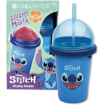 Imagen de referencia para Disney Stitch Chill Factor Original Slushy Maker Cup - Taza para Hacer Granizados, Batidos y Más - Color Azul con Diseño de Stitch - Serie Disney Lilo & Stitch