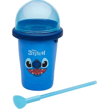 Imagen 3 de Disney Stitch Chill Factor Original Slushy Maker Cup - Taza para Hacer Granizados, Batidos y Más - Color Azul con Diseño de Stitch - Serie Disney Lilo & Stitch