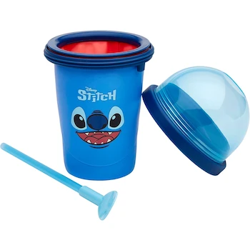 Imagen 5 de Disney Stitch Chill Factor Original Slushy Maker Cup - Taza para Hacer Granizados, Batidos y Más - Color Azul con Diseño de Stitch - Serie Disney Lilo & Stitch