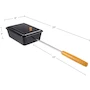 Miniatura de Campfire Popcorn Popper - Old Fashioned Popcorn Maker con Acabado Antiadherente y Mango Extendido - Equipo de Camping y Fogata de Great Northern Popcorn (Negro)