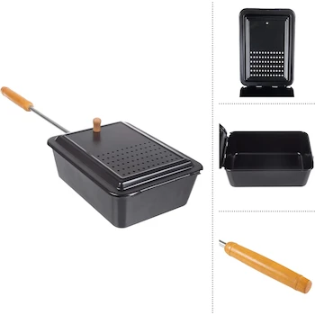 Imagen 5 de Campfire Popcorn Popper - Old Fashioned Popcorn Maker con Acabado Antiadherente y Mango Extendido - Equipo de Camping y Fogata de Great Northern Popcorn (Negro)