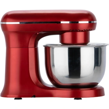 Imagen 3 de CULINARY CHEF Mezclador de Soporte Retro 4.5 L / 4.75 Quart, Color Rojo