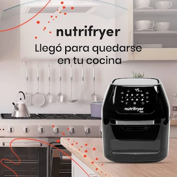 Imagen 3 de Freidora de Aire con Accesorios Nutrifryer 1700W Airfryer Panel Digital LED Apagado Automático