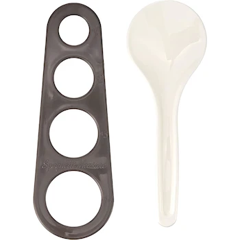 Imagen 5 de Prep Solutions by Progressive PS-97GY Parrilla de Tocino para Microondas, Arroz y Pasta Cooker, Gris, Set de 17 Piezas, Capacidad 12 Tazas